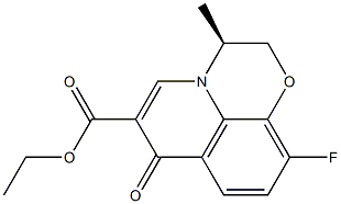 ethyl (S)-10-fluoro-3-methyl-7-oxo- 2,3-dihydro-7H-[1,4]oxazino[2,3,4-ij]quinoline-6-carboxylate structure, CAS 431058-46-7