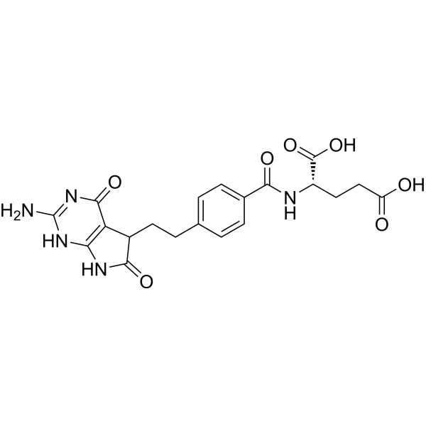 N-[4-[2-(2-AMino-4,5,6,7-tetrahydro-4,6-dioxo-1H-pyrrolo[2,3-d]pyriMidin-5-yl)ethyl]benzoyl]-L-glutaMic Acid structure, CAS 193281-00-4