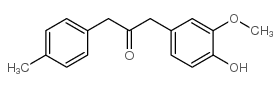 3-METHOXY-4-HYDROXYBENZYL,4'-METHYLBENZYL KETONE structure, CAS 134612-39-8