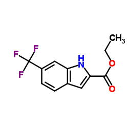 ETHYL 6-(TRIFLUOROMETHYL)-1H-INDOLE-2-CARBOXYLATE structure, CAS 327-21-9