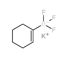 Potassium cyclohexene-1-trifluoroborate structure, CAS 1186667-20-8