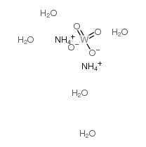 AMMONIUM TUNGSTATE PENTAHYDRATE structure, CAS 76585-22-3