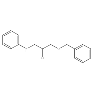2-Propanol, 1-(phenylamino)-3-(phenylmethoxy)- structure, CAS 150855-00-8