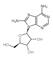 8-AMINOADENOSINE structure, CAS 3868-33-5