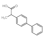 alpha-Methyl-4-biphenylacetic acid structure, CAS 6341-72-6