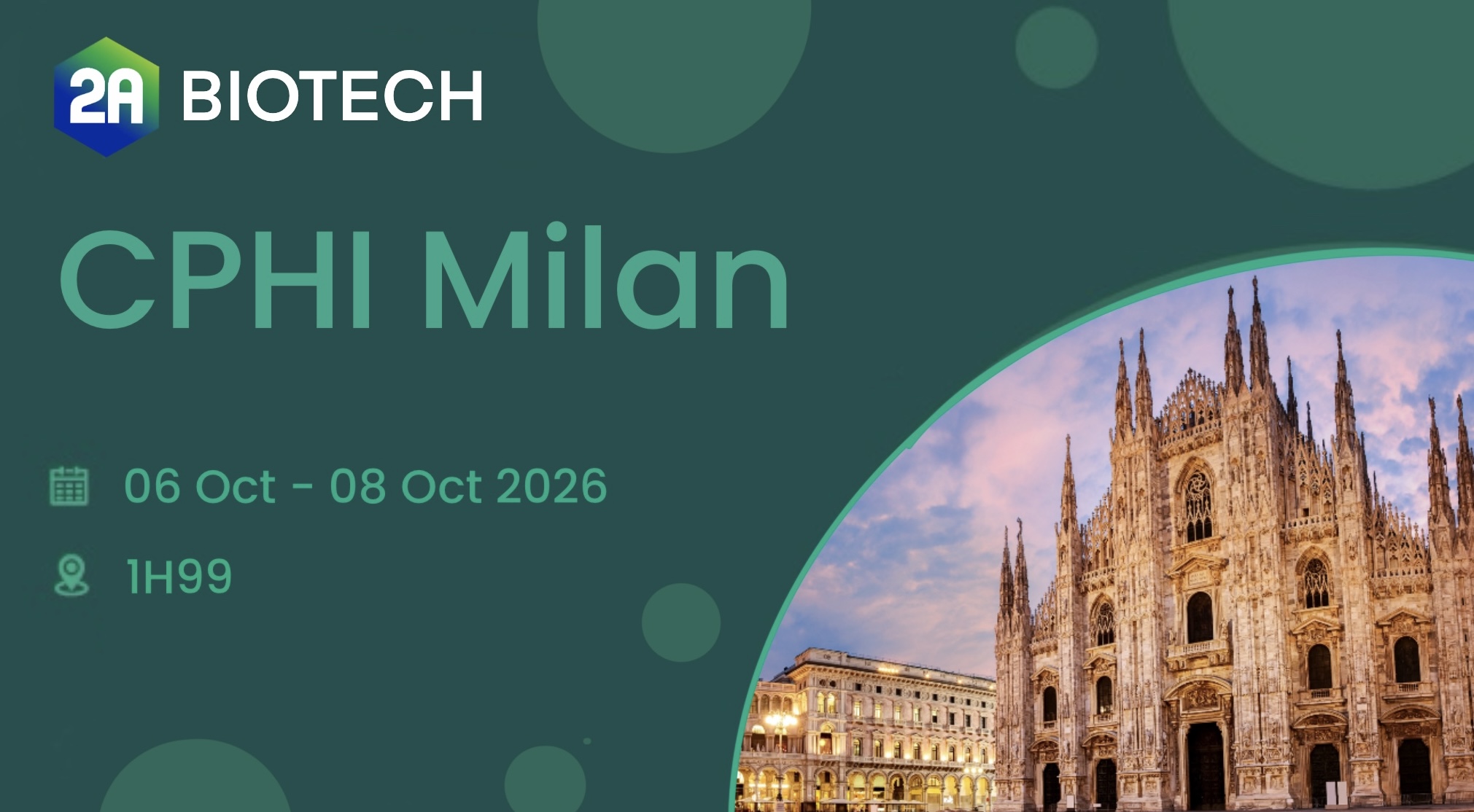 Discover Global Chemical Sourcing Solutions — 2A Biotech USA at CPHI Milan 2026