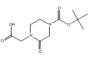 2-Oxo-4-Boc-1-piperazineaceticacid structure, CAS 549506-47-0