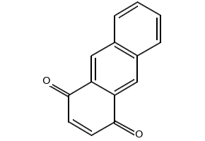 1,4-Anthraquinone structure, CAS 635-12-1