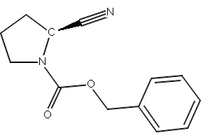 (S)-1-N-Cbz-2-cyano-pyrrolidine structure, CAS 63808-36-6