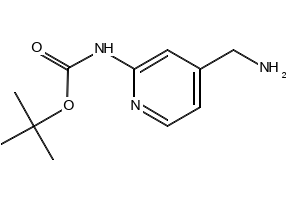 (4-AminoMethylpyridin-2-yl)carbamicacidtert-butylester structure, CAS 639091-78-4