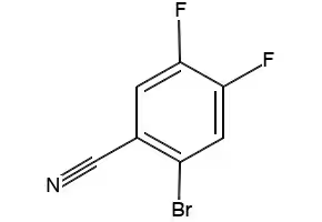 2-Bromo-4,5-difluorobenzonitrile structure, CAS 64695-82-5