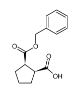 (1S,2S)-2-(Benzyloxycarbonyl)cyclopentanecarboxylicacid structure, CAS 648433-16-3