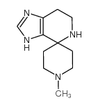 1'-Methyl-3,5,6,7-tetrahydrospiro[imidazo[4,5-c]pyridine-4,4'-piperidine structure, CAS 65092-19-5