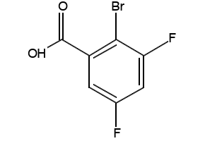 2-Bromo-3,5-difluorobenzoicacid structure, CAS 651027-01-9