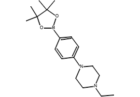4-(4-Ethylpiperazin-1-yl)-phenylboronicacidpinacolester structure, CAS 656257-45-3