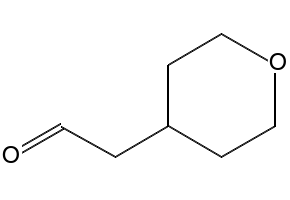 Tetrahydropyran-4-ylacetaldehyde structure, CAS 65626-23-5