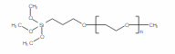 Monomethyl(ethyleneglycol)propyltrimethoxysilane structure, CAS 65994-07-2