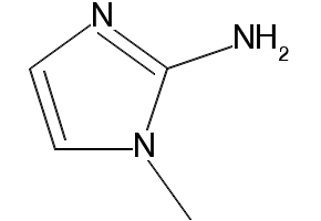1-Methyl-1H-imidazol-2-amine structure, CAS 6646-51-1