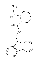 2-Aminomethyl-1-N-Fmoc-piperidinehydrochloride structure, CAS 669713-55-7
