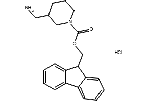 3-Aminomethyl-1-N-Fmoc-piperidinehydrochloride structure, CAS 669713-56-8