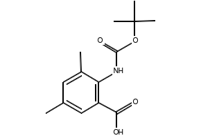 2-Tert-Butoxycarbonylamino-3,5-dichlorobenzoicacid structure, CAS 669713-58-0