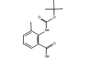 2-Tert-Butoxycarbonylamino-3-methylbenzoicacid structure, CAS 669713-59-1