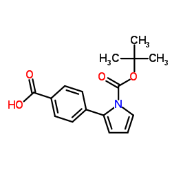 4-(2'-N-Boc-Pyrrole)benzoicacid structure, CAS 669713-98-8