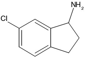 6-Chloro-indan-1-ylaminehydrochloride structure, CAS 67120-38-1
