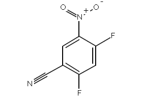 2,4-Difluoro-5-nitrobenzonitrile structure, CAS 67152-20-9