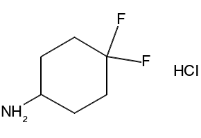 4,4-Difluorocyclohexanaminehydrochloride structure, CAS 675112-70-6
