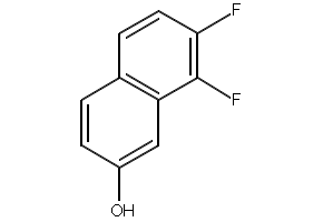 7,8-Difluoro-2-naphthol structure, CAS 675132-42-0