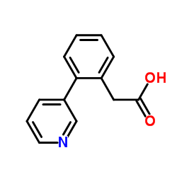 2-(3'-Pyridyl)phenylaceticacid structure, CAS 675602-63-8