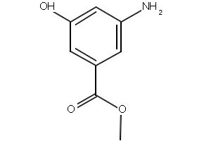 Methyl3-amino-5-hydroxybenzoate structure, CAS 67973-80-2
