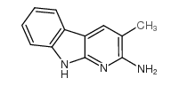 2-Amino-3-methyl-9H-pyrido[2,3-b]indole structure, CAS 68006-83-7
