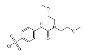4-[3,3-Bis(2-methoxyEthyl)ureido]benzenesulfonylchloride structure, CAS 680185-48-2