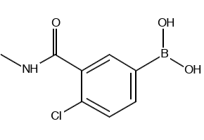 4-Chloro-3-(N-methylcarbamoyl)phenylboronicacid structure, CAS 871332-65-9