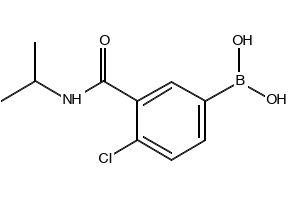 4-Chloro-3-(isopropylcarbamoyl)phenylboronicacid structure, CAS 871332-74-0