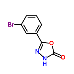 5-(3-Bromo-phenyl)-3H-[1,3,4]oxadiazol-2-one structure, CAS 873090-18-7