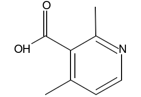 2,4-DiMethylpyridine-3-carboxylicacid structure, CAS 55314-30-2
