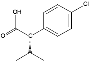 Esfenvaleratefreeacidmetabolite structure, CAS 55332-38-2