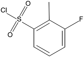 3-Fluoro-2-methylbenzenesulfonylchloride structure, CAS 875166-92-0