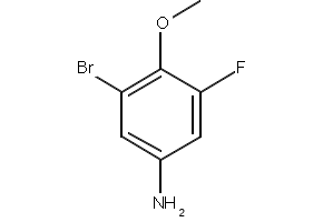 3-Bromo-5-fluoro-4-methoxyaniline structure, CAS 875664-44-1