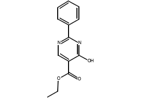Ethyl4-hydroxy-2-phenylpyrimidine-5-carboxylate structure, CAS 55613-22-4