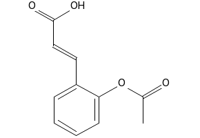 2-Acetoxycinnamicacid structure, CAS 55620-18-3
