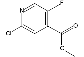 2-Chloro-5-fluoroisonicotinicacidmethylester structure, CAS 876919-10-7