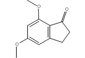 5,7-Dimethoxyindan-1-one structure, CAS 880-87-5