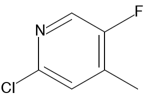 2-Chloro-5-fluoro-4-Methylpyridine structure, CAS 881891-83-4