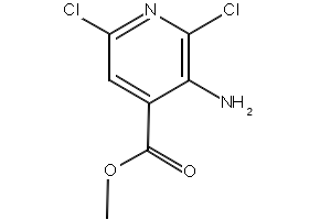Methyl3-amino-2,6-dichloroisonicotinate structure, CAS 883107-62-8