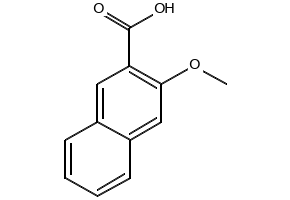 3-Methoxynaphthalene-2-carboxylicacid structure, CAS 883-62-5