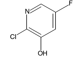 2-Chloro-5-fluoro-3-hydroxypyridine structure, CAS 884494-35-3